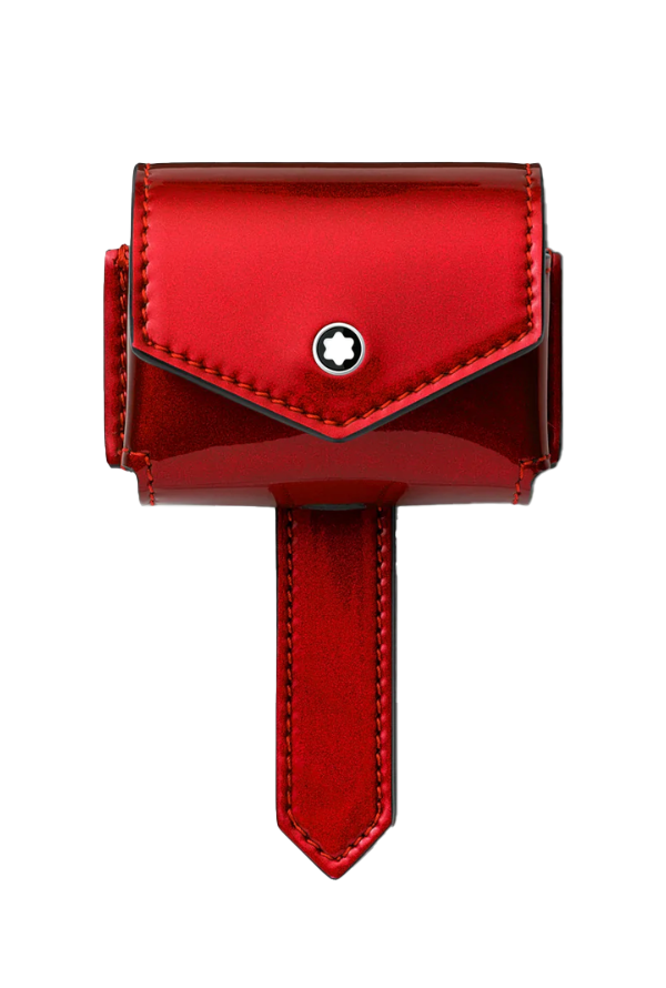 Montblanc Glossy leather case for Apple AirPods Pro - Red