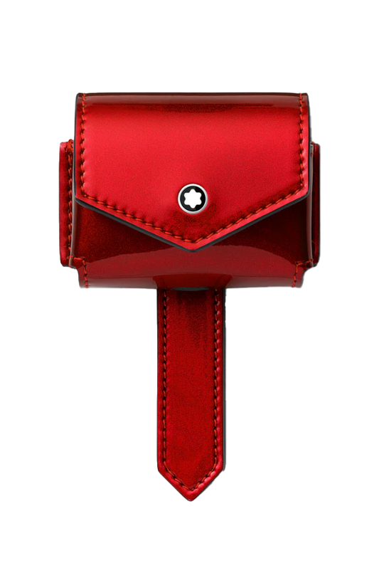 Montblanc Glossy leather case for Apple AirPods Pro - Red