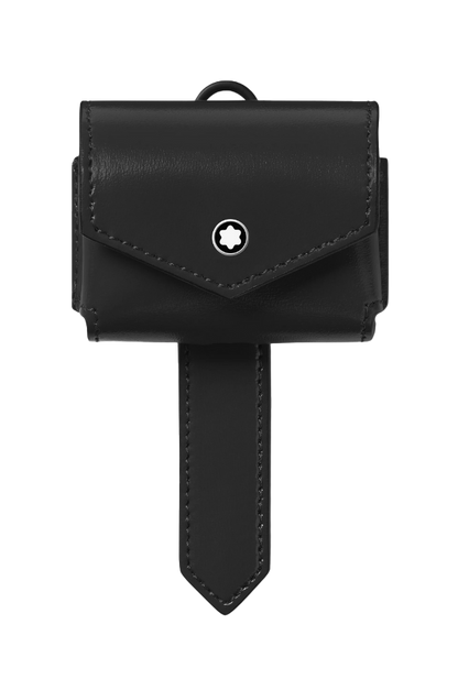 Montblanc Glossy Leather Pouch for Apple AirPods Pro - Black