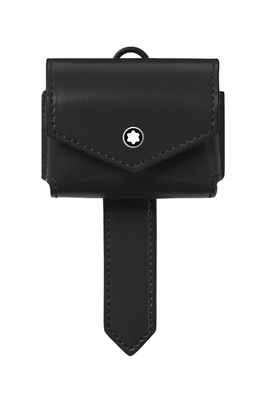 Montblanc Glossy Leather Pouch for Apple AirPods Pro - Black