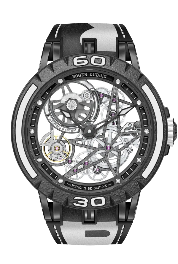 EXCALIBUR SPIDER PIRELLI BLACK DLC TITANIUM 45MM