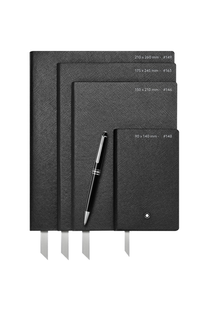 2 Montblanc Fine Stationery Notebooks #146 Slim, black, blank for Augmented Paper