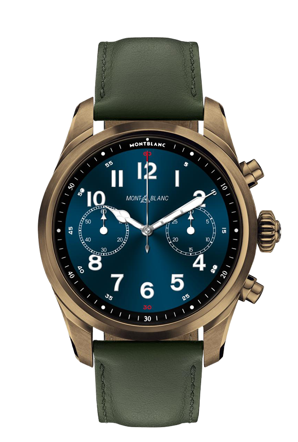 Montblanc Summit 2+ Smartwatch - Bronze Color with Leather Strap