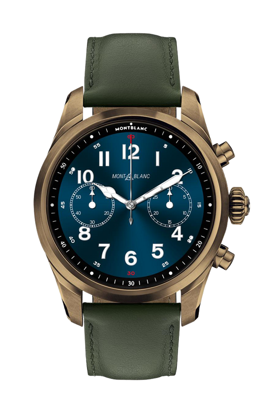 Montblanc Summit 2+ Smartwatch - Bronze Color with Leather Strap