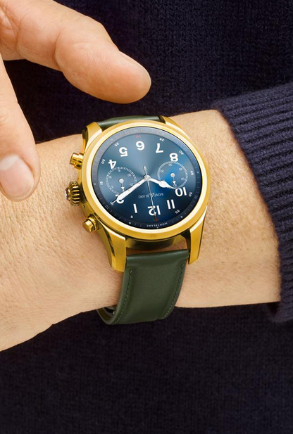 Montblanc Summit 2+ Smartwatch - Bronze Color with Leather Strap