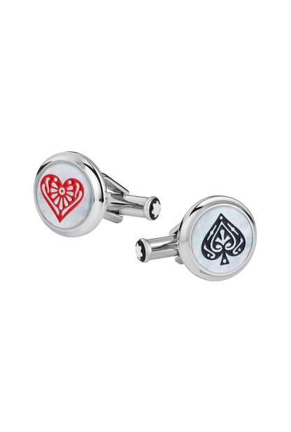 Meisterstück Tribute to the Book Around the World in 80 Days Spade & Heart Cufflinks