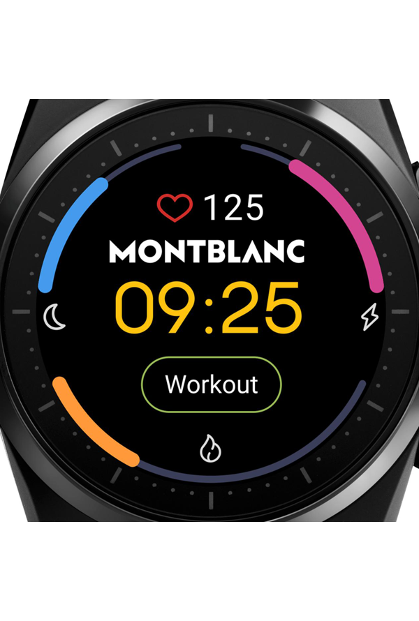 Montblanc Summit Lite Smartwatch - Black with Rubber Strap