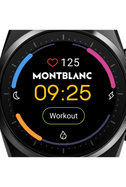 Montblanc Summit Lite Smartwatch - Black with Rubber Strap