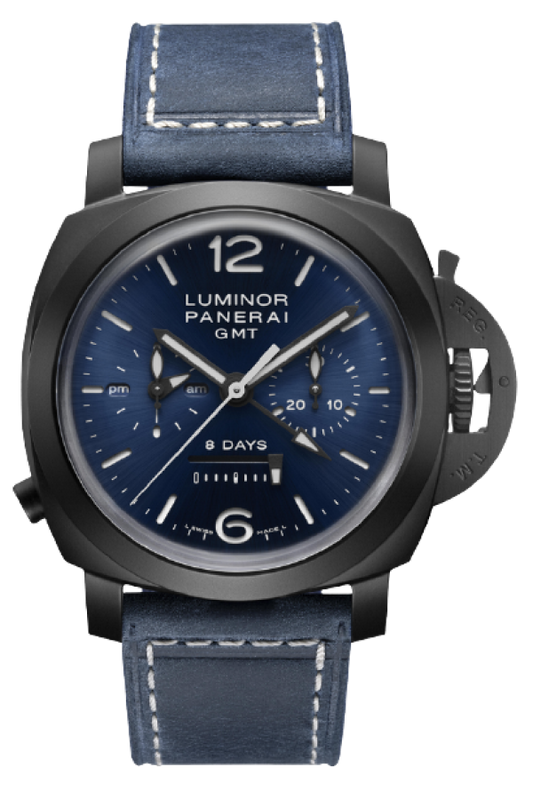 Luminor Chrono Monopulsante 8 Giorni GMT Blu Notte